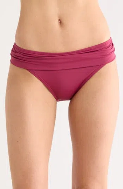 Jantzen Julie Hipster Bikini Bottoms In Burgundy