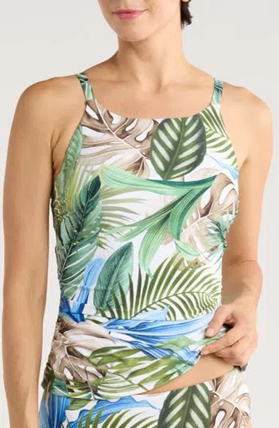 Jantzen Lauren Tankini Bikini Top In Multi