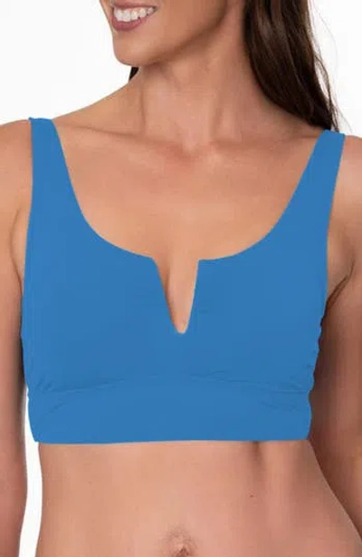 Jantzen Luisa Notch Neck Midkini Swim Top In Multi