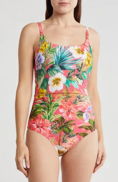 Jantzen Mio Tropical Print One-piece Swimsuit