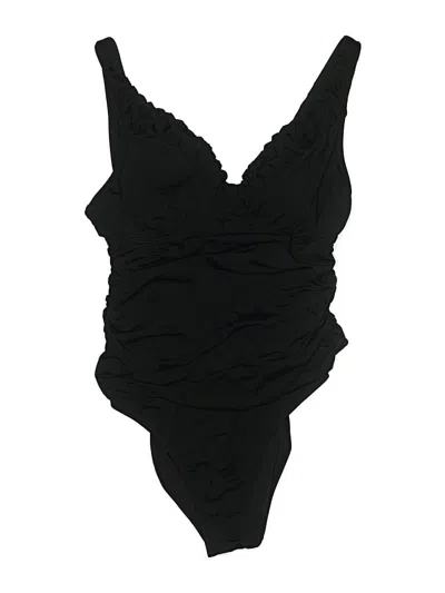 Pre-owned Jantzen One Piece Swimsuit In Black