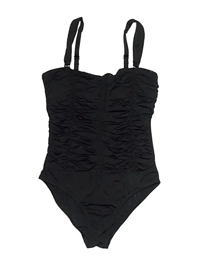 Pre-owned Jantzen One Piece Swimsuit In Black