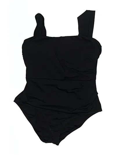 Pre-owned Jantzen One Piece Swimsuit In Black