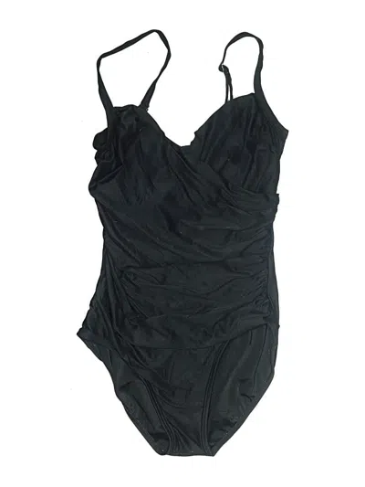 Pre-owned Jantzen One Piece Swimsuit In Black