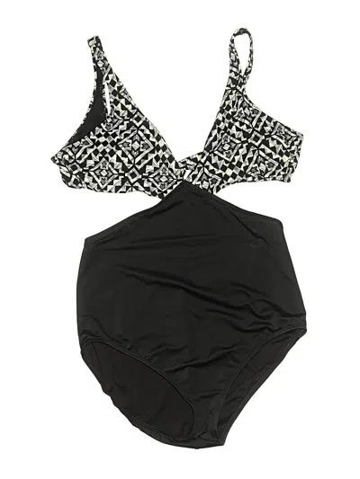 Pre-owned Jantzen One Piece Swimsuit In Black