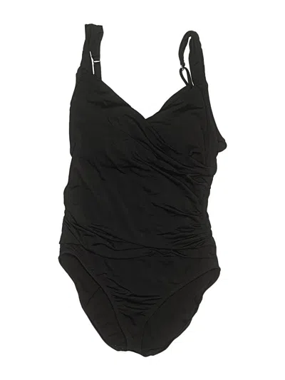 Pre-owned Jantzen One Piece Swimsuit In Black