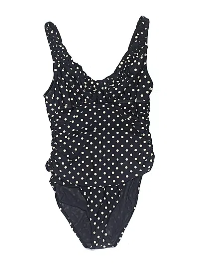 Pre-owned Jantzen One Piece Swimsuit In Black