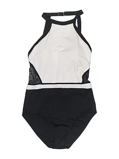 Pre-owned Jantzen One Piece Swimsuit In Black