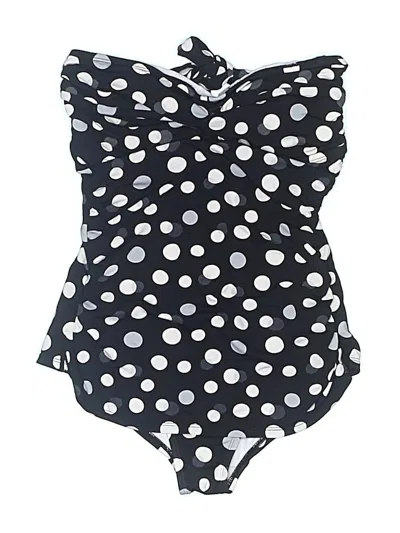 Pre-owned Jantzen One Piece Swimsuit In Black
