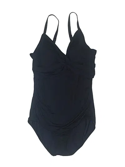 Pre-owned Jantzen One Piece Swimsuit In Black