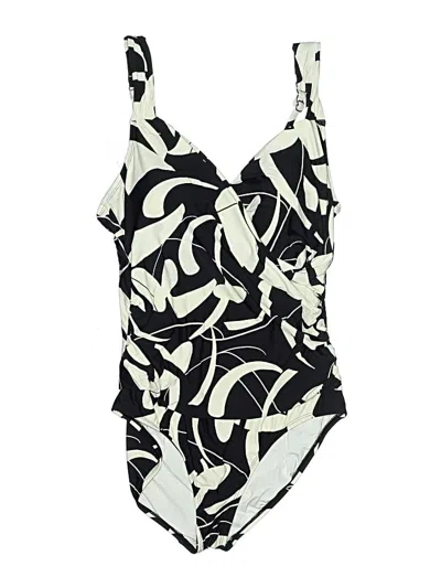 Pre-owned Jantzen One Piece Swimsuit In Black