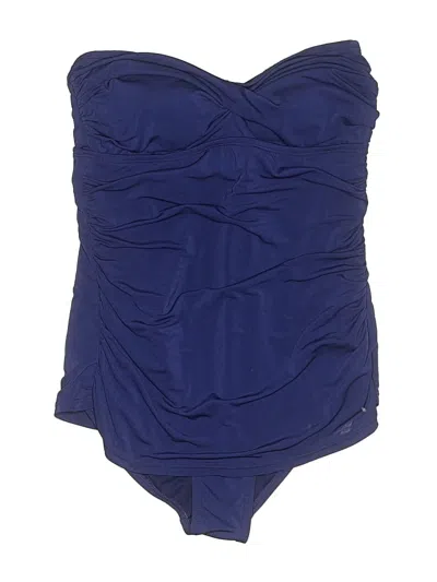 Pre-owned Jantzen One Piece Swimsuit In Blue