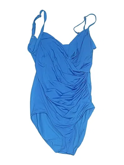 Pre-owned Jantzen One Piece Swimsuit In Blue