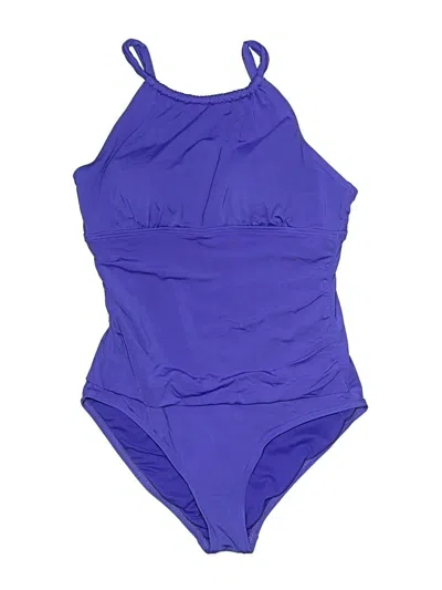 Pre-owned Jantzen One Piece Swimsuit In Blue