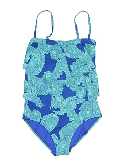 Pre-owned Jantzen One Piece Swimsuit In Blue