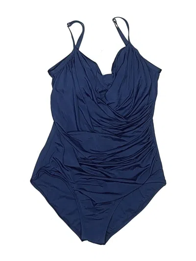 Pre-owned Jantzen One Piece Swimsuit In Blue