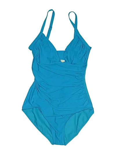 Pre-owned Jantzen One Piece Swimsuit In Blue