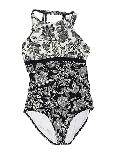 Pre-owned Jantzen One Piece Swimsuit In Gray