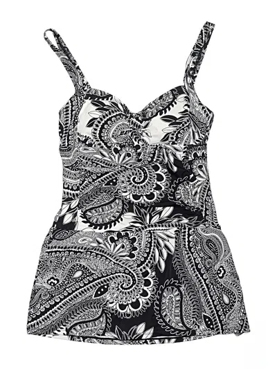 Pre-owned Jantzen One Piece Swimsuit In Gray