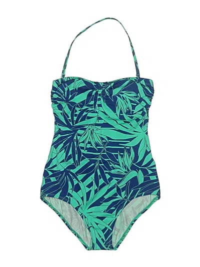Pre-owned Jantzen One Piece Swimsuit In Green