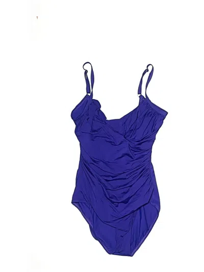 Pre-owned Jantzen One Piece Swimsuit In Purple