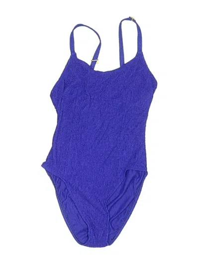 Pre-owned Jantzen One Piece Swimsuit In Purple