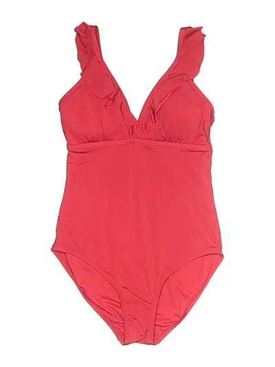 Pre-owned Jantzen One Piece Swimsuit In Red