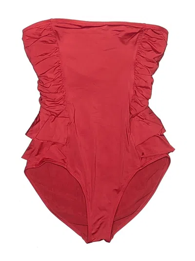 Pre-owned Jantzen One Piece Swimsuit In Red