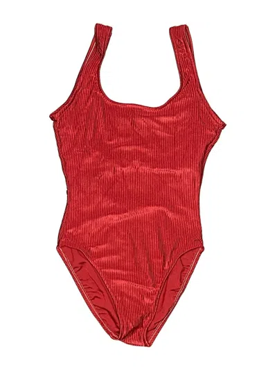 Pre-owned Jantzen One Piece Swimsuit In Red