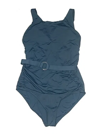 Pre-owned Jantzen One Piece Swimsuit In Teal
