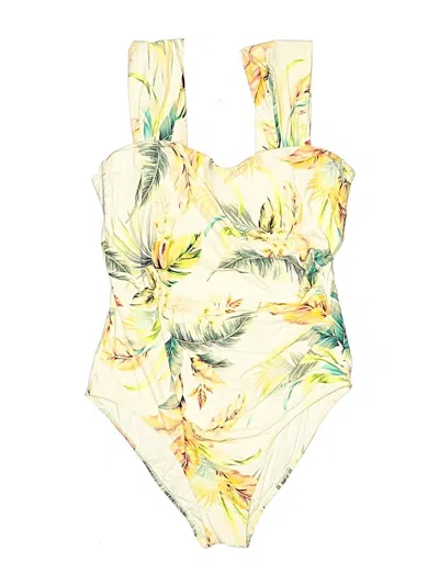 Pre-owned Jantzen One Piece Swimsuit In Yellow