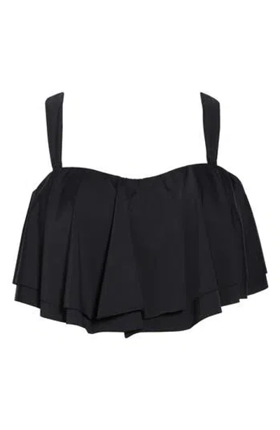 Jantzen Paloma Layered Bikini Top In Black