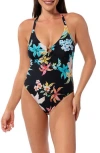 Jantzen Paris One-piece Swimsuit In Black