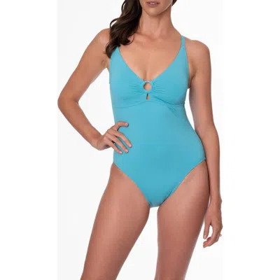 Jantzen Paris One-piece Swimsuit In Coastal Blue