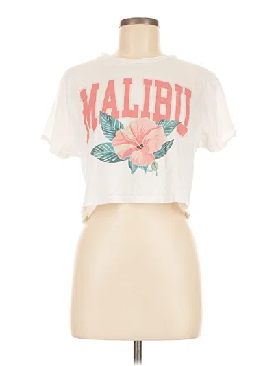 Pre-owned Jantzen Ruby Short Sleeve T-shirt In White