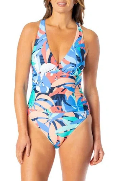 Jantzen Selena One-piece Swimsuit In Blue