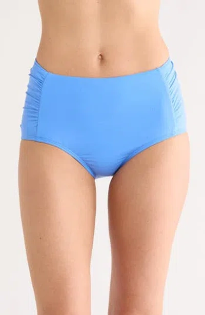 Jantzen Shirred Bikini Bottoms In Blue