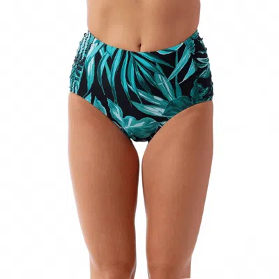 Jantzen Side Shirred Comfort Core In Bold Paradise In Purple