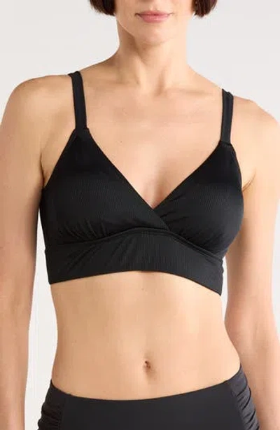 Jantzen Sizzle Underwire Bikini Top In Black