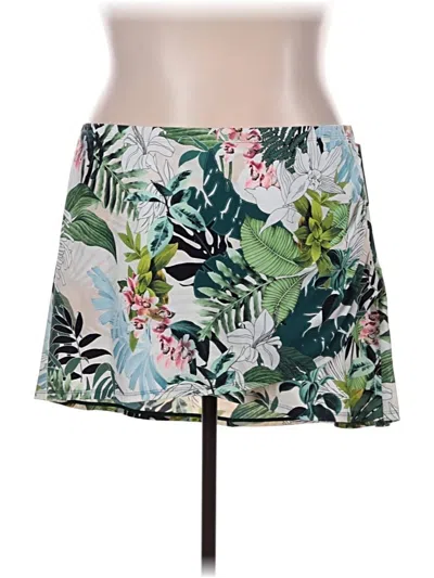 Pre-owned Jantzen Swimsuit Cover Up In White