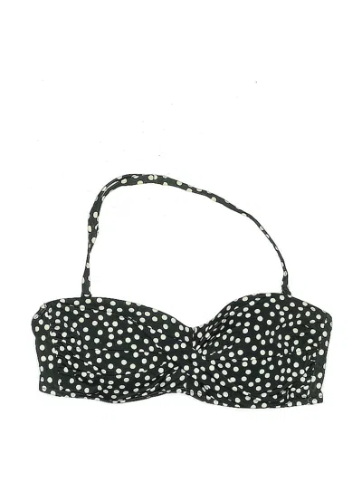 Pre-owned Jantzen Swimsuit Top Black Polka Dots Pattern Swimwear