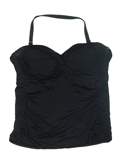 Pre-owned Jantzen Swimsuit Top Black Swimwear