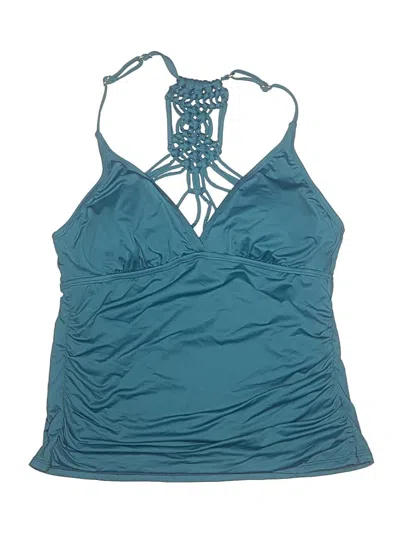 Pre-owned Jantzen Swimsuit Top Teal Swimwear