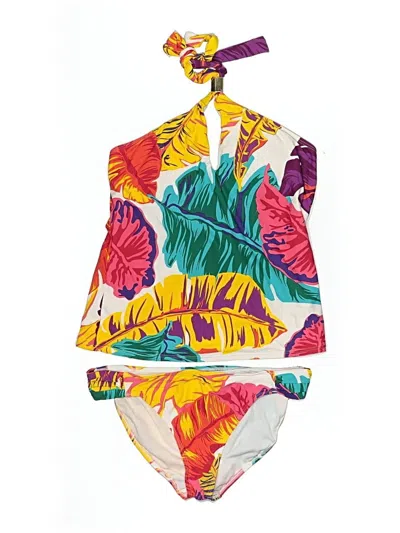 Pre-owned Jantzen Two Piece Swimsuit In Yellow