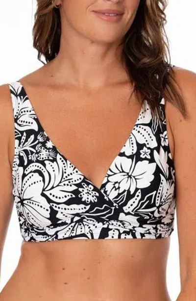 Jantzen Vera Surplice Bra Bikini Top In Multi