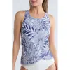 Jantzen Violet Crisscross Back Tankini Bikini Top