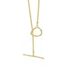 Janus Edinburgh Women's Gold Vermeil Lintrathen Shimmering Necklace Wrist Wrap Bracelet 43cm In Gold