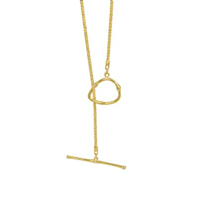 Janus Edinburgh Women's Gold Vermeil Lintrathen Shimmering Necklace Wrist Wrap Bracelet 43cm
