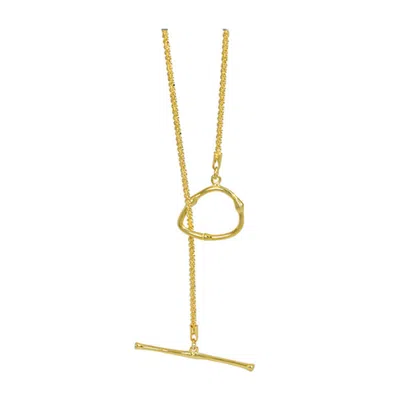 Janus Edinburgh Women's Gold Vermeil Lintrathen Shimmering Necklace Wrist Wrap Bracelet 52cm
