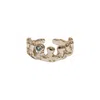 Janus Edinburgh Women's Gold Vermeil Statement Fluidity Carron Ring Adjustable